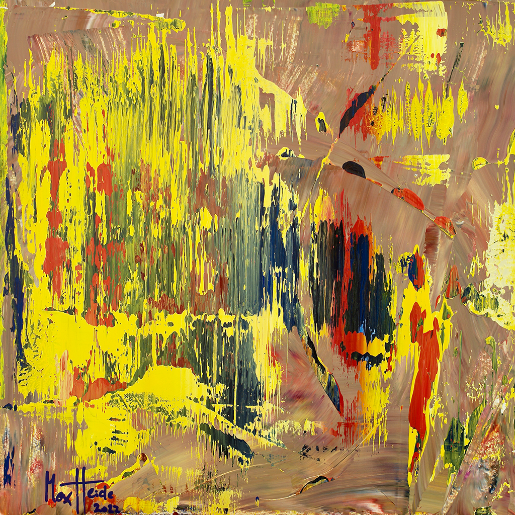 Max Heide painting No. 2210, 40 x 40 cm